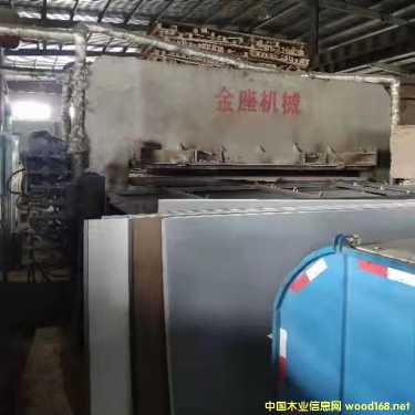 板材贴面机设备金座8压7层二手贴面压机